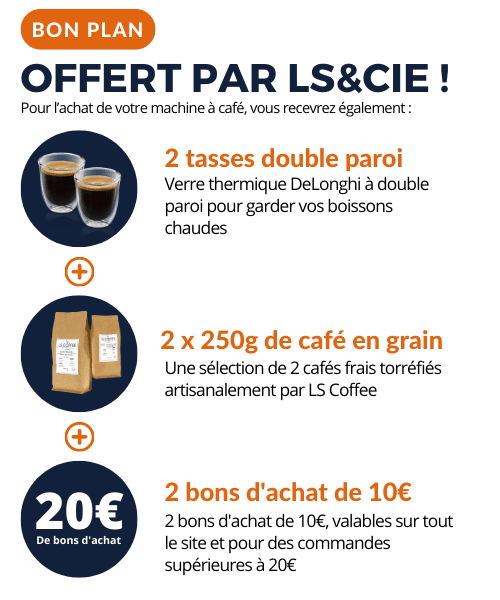 Cadeau offert pour achat machine à café expresso