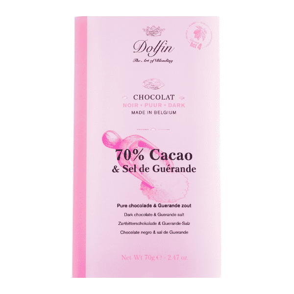 Tablette chocolat noir 70%-Dolfin-Sel de Guérande