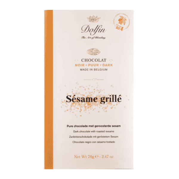 Tablette chocolat noir 60% -Dolfin-Sésame grillé