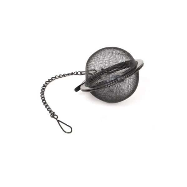 boule à thé inox noire