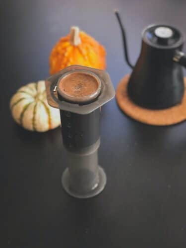 aeropress utilisé en méthode inverse