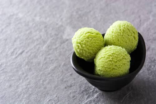 Glace au thé matcha vert bio du japon