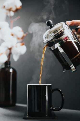 Cafetière piston en verre 